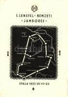 1935 I. Lengyel Nemzeti Jamboree, Spala. 174. GANZ cs. cs. lengyel kontingens parancsnokság kiadványa / First Polish National Jamboree, Polish scouting (EB)
