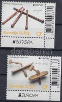 Europa CEPT Musical instruments margin set with bar code, Europa CEPT Hangszerek ívszéli vonalkódos sor