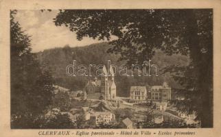 Clervaux, Eglise paroissiale, Hotel de Ville, Ecoles primaires / parish church, town hall, school