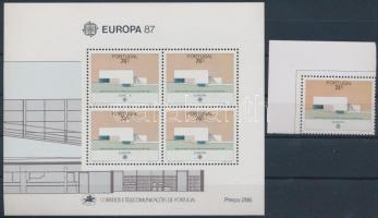 Europa CEPT: Építészet ívsarki bélyeg + blokk Europa CEPT: Architecture corner stamp + block