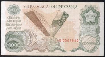 Jugoszlávia 1985-89. 5000D-1000.000D T:I, 2000.000D T:II+