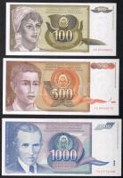 Jugoszlávia 1991. 100D-5000D (4 klf) T:I