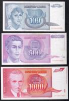 Jugoszlávia 1992. 100D-50.000D (6 klf) T:I