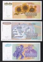 Jugoszlávia 1993. 100.000D-10.000.000.000D (10 klf) T:I