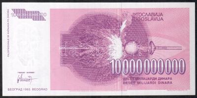 Jugoszlávia 1993. 100.000D-10.000.000.000D (10 klf) T:I
