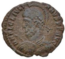 Római Birodalom / Siscia / II. Julianus 361-363. AE3 Cu (2,54g) T:2-,3 Roman Empire / Siscia / Julian II 361-363. AE3 Cu "D N FL CL IVLI-ANVS P F AVG / VOT X MVLT X-X - palm branch ASIS palm branch" (2,54g) C:VF,F RIC VIII 415.