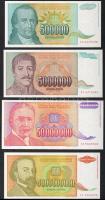 Jugoszlávia 1993. 5000D-500.000.000.000D (10 klf) T:I