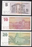 Jugoszlávia 1994-96. 5ND-100ND (5 klf) T:I