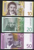 Jugoszlávia 2000-01. 10D-1000D (6 klf) T:I