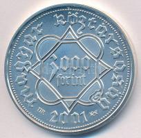 2001. 3000Ft Ag "Ezeréves a magyar pénzverés" dísztokban tanúsítvánnyal T:BU