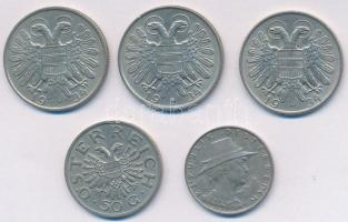 Ausztria 1924. 1000K + 1934. 1Sch (3x) + 1935. 50Gr T:2
Austria 1924. 1000 Kronen + 1934. 1 Schilli...