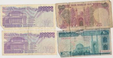 30db-os vegyes külföldi bankjegy tétel, közte Bulgária, Jugoszlávia, Lengyelország, Szlovákia T:vegy...