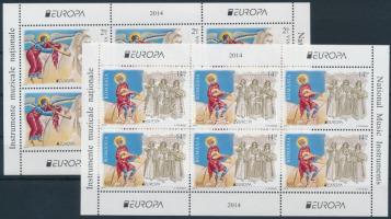 Europa CEPT Hangszerek kisívpár, Europa CEPT Musical Instruments mini sheet pair