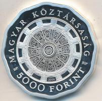 2006. 5000Ft Ag "Esztergomi bazilika" tanúsítvánnyal és tájékoztatóval T:PP apró felületi ...