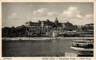 Budapest I. Királyi palota, gőzhajó (Rb)