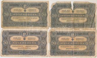 28db-os vegyes magyar korona bankjegy tétel T:vegyes