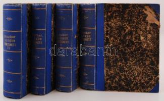Duncker Miksa: Az ókor története I-IV. Fordította Jónás János. Bp., Franklin Társulat. Félvászon kötés, festett lapszélek, kissé kopott állapotban.