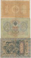 Orosz Birodalom 1909-1912. (1898) 1R + (1905) 3R + (1909) 5R Szign.: Konshin T:III,III-
Russian Emp...