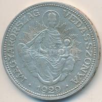 1929. 2P Ag "Madonna" T:2,2- Adamo P7