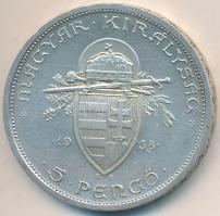1938. 5P Ag "Szent István" T:2
Adamo P8.1