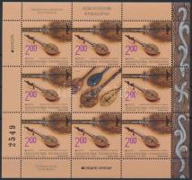 Europa CEPT Musical Instruments mini sheet, Europa CEPT Hangszerek kisív