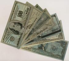 7db-os arany dollár replika tétel T:I 7pcs of gold dollars, replica C:UNC