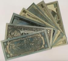 7db-os arany dollár replika tétel T:I
7pcs of gold dollars, replica C:UNC