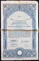 Budapest 1888. "Magyarországi Jószív Egyesület" sorsjegye 2Ft-ról + 1917. "A Magyar Korona Országai 6%-kal kamatozó Járadékkölcsön" államadóssági kötvénye 100K-ról bélyegzéssel T:III,III- egyik ragasztott