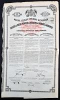 Budapest 1886. "Egyházi Műemlék Alap" Sorsjegykölcsöne 5Ft-ról a budapest-lipótvárosi bazilika kiépítésére s egyházi műemlékek fenntartására, felülbélyegzésekkel + 1911. "Magyar Jelzálog-Hitelbank" 4%-os Záloglevele 500Fr-ról szelvényekkel T:III