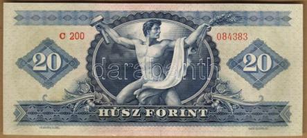 1962. 20Ft papírráncokkal T:I