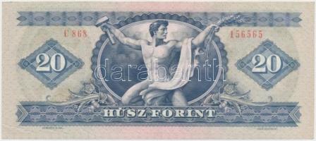 1975. 20Ft nyomdai papírráncokkal T:I-