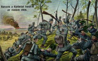 Harcok a Karintiai határon az olaszok ellen / Fight against the Italian soldiers, Carinthia (EK)
