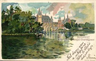 1899 Budapest XIV. Városliget, litho (kis lyuk / pinhole)