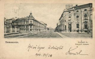 Temesvár, Hunyadi út, kiadja J. Raschka / street (Rb)