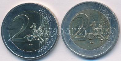 Ausztria 2002. 2EUR + 2005. 2EUR Bi "50 éves az Államszerződés" T:2,1- Austia 2002. 2 Euro + 2005. 2 Euro Bi "50th Anniversary of the Austrian State Treaty" C:XF,AU