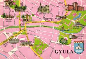 55 db MODERN Gyula városképes lap / 55 modern Hungarian postcards