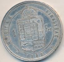 1880KB 1Ft Ag "Ferenc József / Középcímer" Körmöcbánya T:2 Hungary 1880KB 1 Forint Ag &quo...