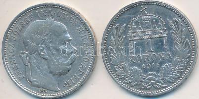 1895-1915KB 1K Ag "Ferenc József" (2x) T:2,2-,3