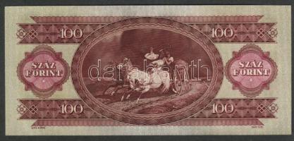 1960. 100Ft előlapon felfelé csúszott nyomat T:I
