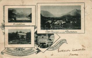 Altaussee, Dachstein, Grundelsee, Caffee Filiale in Praunfalk, Caffee Vesco Curplatz / lake, cafes, floral (EM)