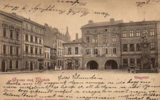 Frydek-Místek, Ringplatz / square (small tear)