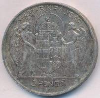 1939. 5P Ag "Horthy balra" T:2,2- ph., patina 
Adamo P8.2