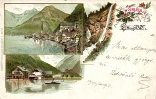 Hallstatt, C. Jurischek Kunstverlag No. 304. floral, litho (b)