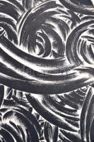 Ruzicskay György (1896-1993): Örvény. Algrafia, papír, jelzett az algrafián, 24,5×18,5 cm