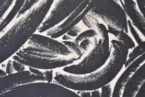 Ruzicskay György (1896-1993): Örvény. Algrafia, papír, jelzett az algrafián, 24,5×18,5 cm