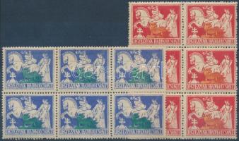 1915 Hadikölcsön reklámbélyeg 2 db hatostömb