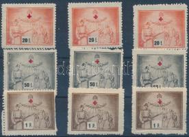 1915 A harcolók családjáért 9 db segélybélyeg