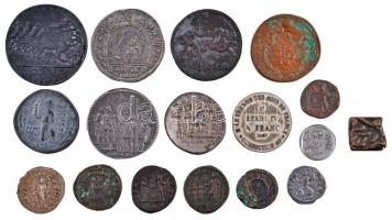 17db-os replika tétel, főleg római érmék T:vegyes
17pcs of diff. replica coins, mainly Roman coins ...