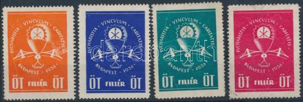 1938 4 db Eucharisztikus segélybélyeg