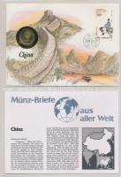 29db-os érmés boríték bélyeggel, bélyegzéssel és tájékoztatókkal szép gyűjtemény igényes, "Münz...